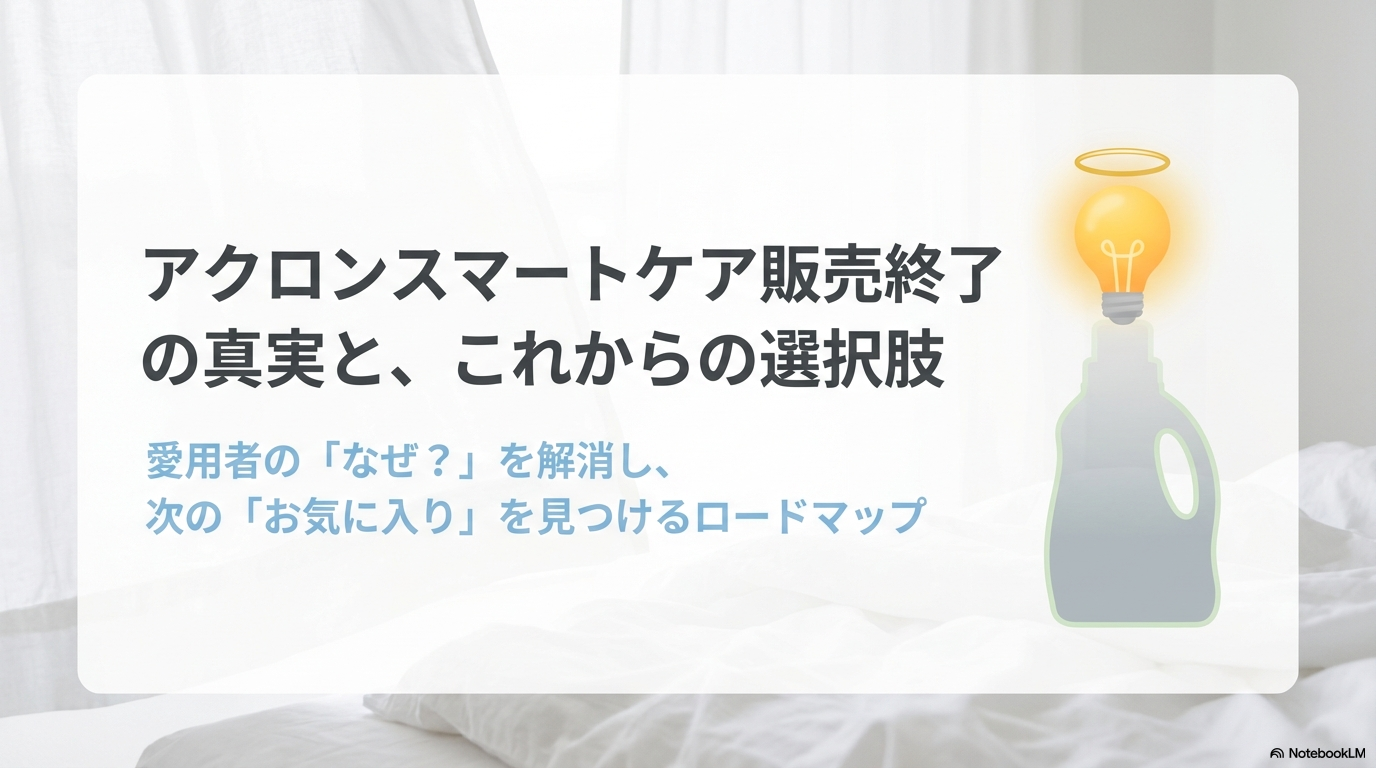 アクロンスマートケア販売終了の真実と今後の選択肢を見つけるためのロードマップを示した表紙