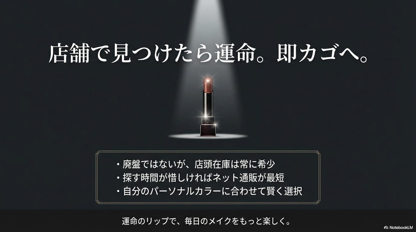廃盤ではないが店頭在庫は希少なため、探す時間が惜しければネット通販を活用し、店舗で見つけたら運命だと思って即購入することを推奨するまとめ画像。